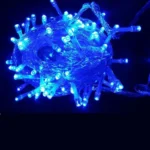 300 Luces lineal 21m azul musical cable transparente