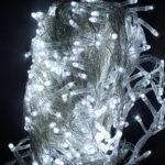 400 Luces lineal 28m blanco musical cable transparente