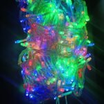 400 Luces lineal 28m multicolor musical cable transparente