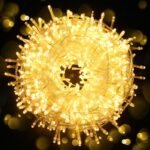 500 Luces lineal 35m ambar musical cable transparente